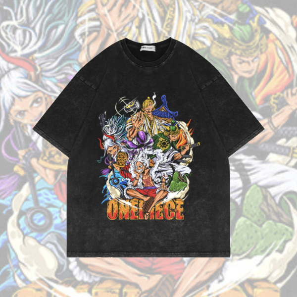 Vintage Style "Luffy x Zoro x Sanji x Yamato" T-Shirt