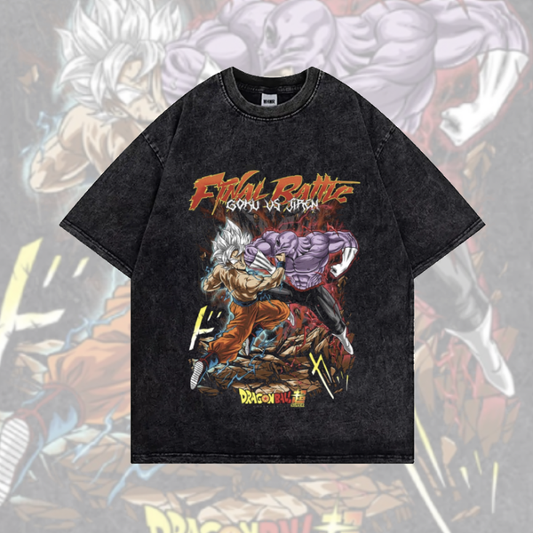 Vintage Style "Goku (Ultra Instinct) vs Jiren" T-Shirt *EXCLUSIVE*