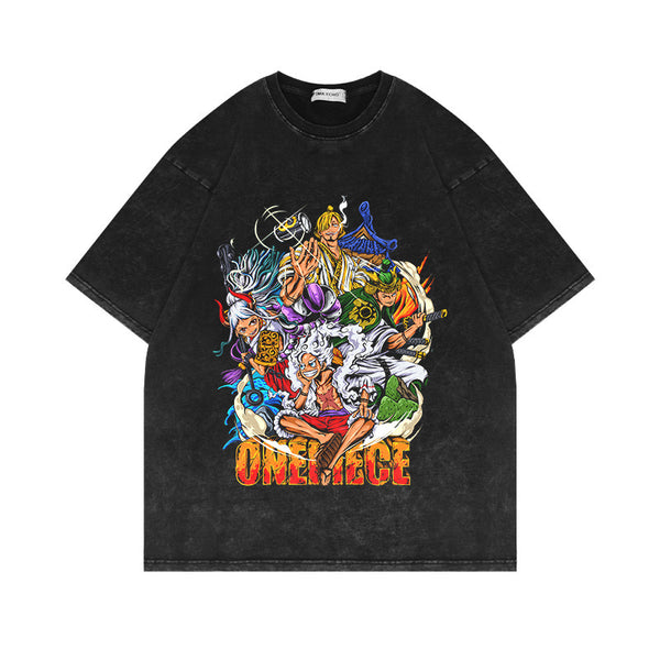 Vintage Style "Luffy x Zoro x Sanji x Yamato" T-Shirt