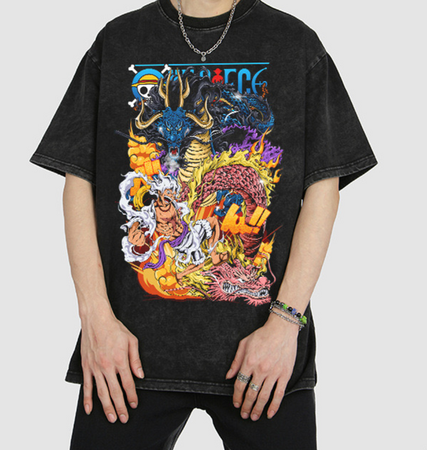 "Kaido x Momonosuke x Luffy" Vintage T-Shirt