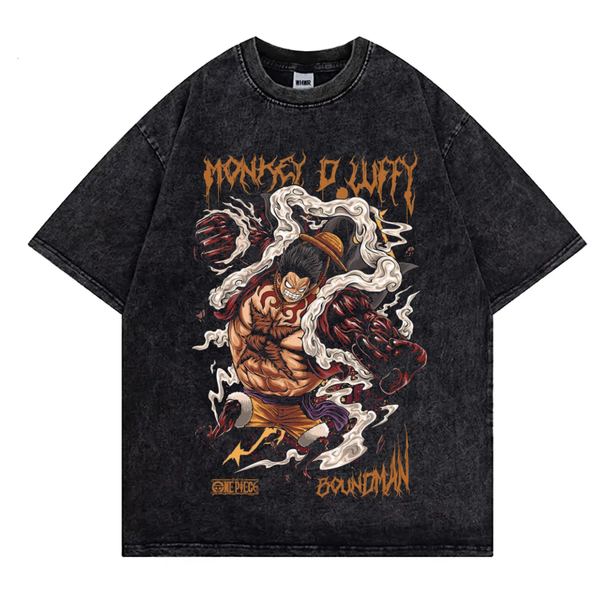 Vintage Style "Monkey D. Luffy (Gear 4)" T-Shirt *EXCLUSIVE*