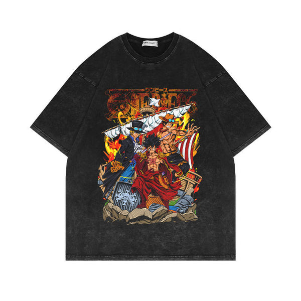 Vintage Style "Luffy x Ace x Sabo" T-Shirt
